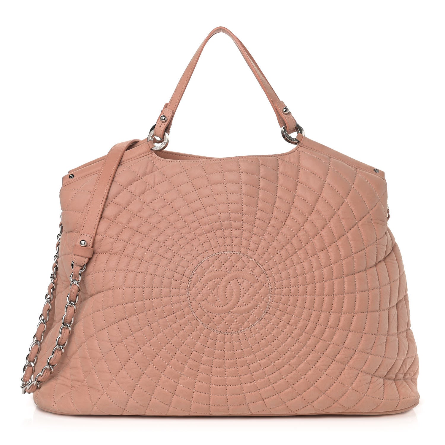 Chanel Iridescent Calfskin Large Sea Hit Tote Pink 1 of 10