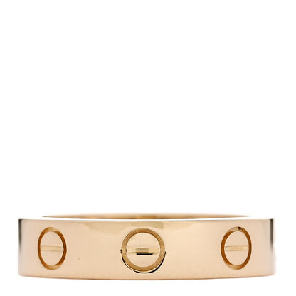 Cartier 18K Yellow Gold Diamond 4mm LOVE Wedding Band Ring 47 4 3 of 5