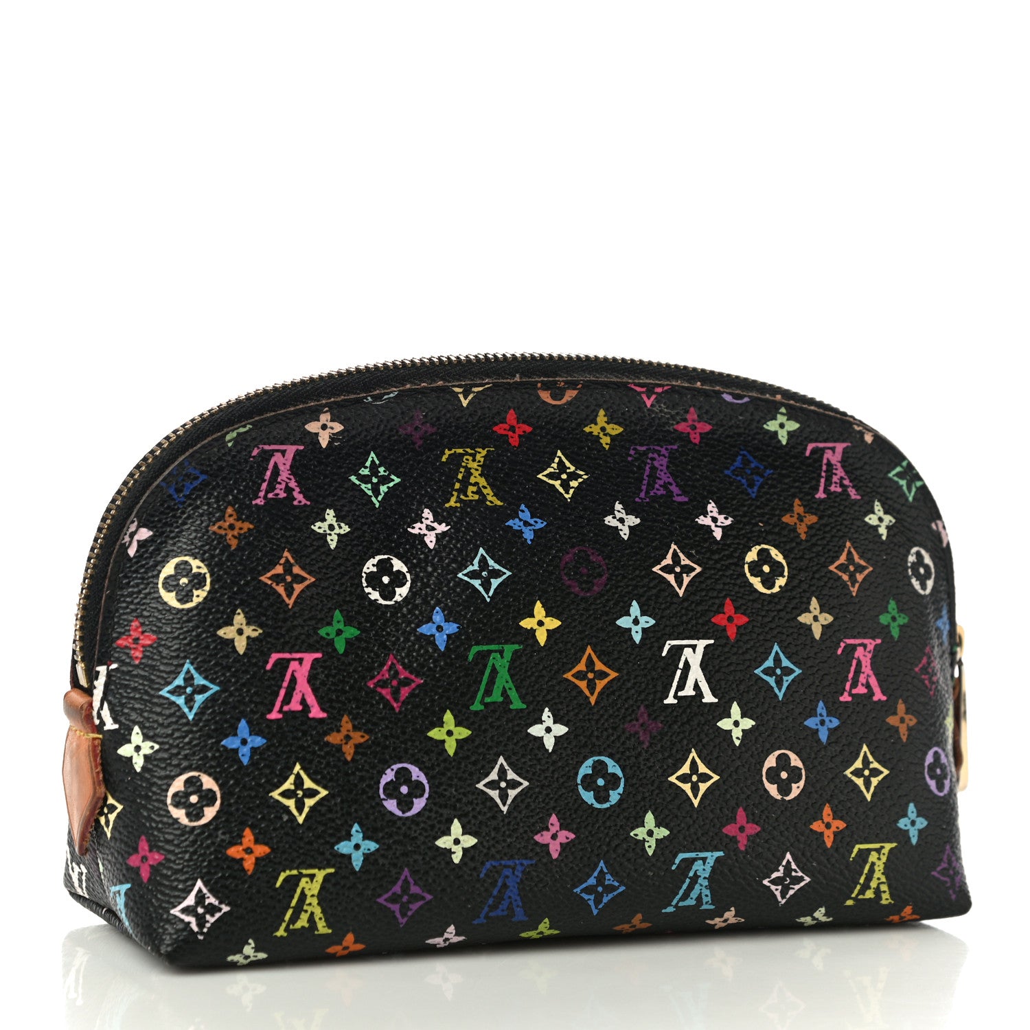 Louis Vuitton Monogram Multicolor Cosmetic Pouch Black Grenade 3 of 12