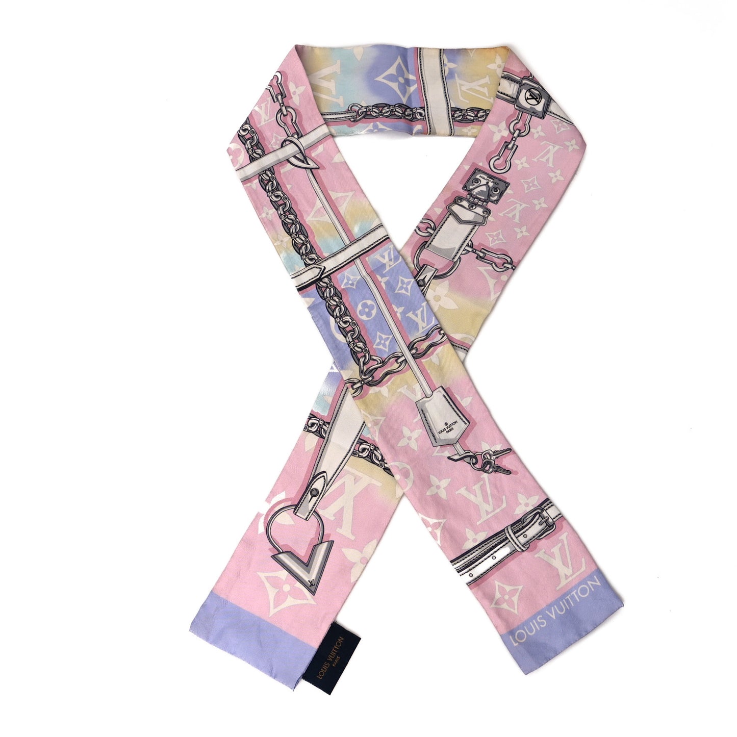Silk Monogram Escale Confidential Bandeau Pink