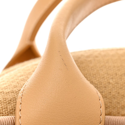 Chanel Canvas Deauville Bowling Bag Beige 12 of 12