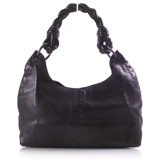 Leather Braided Tote