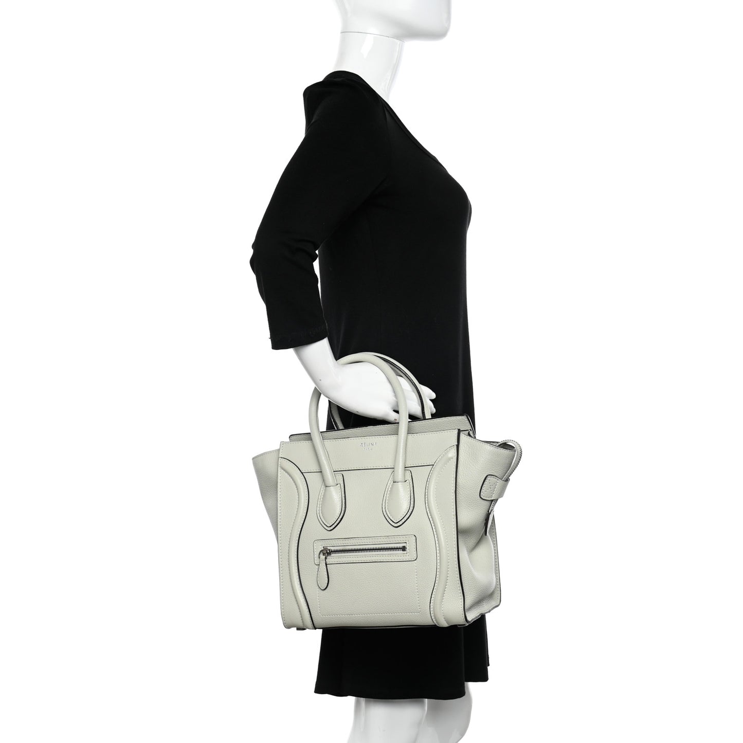 Drummed Calfskin Micro Luggage Lune