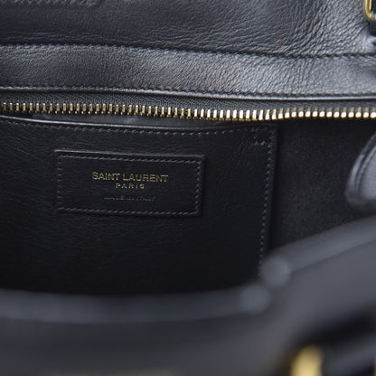 Saint Laurent Smooth Calfskin Small Monogram Cabas Black 9 of 12