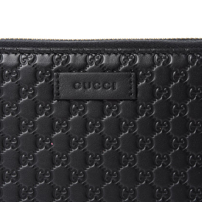 Gucci Soft Microguccissima Zip Around Organizer Wallet Black 10 of 11