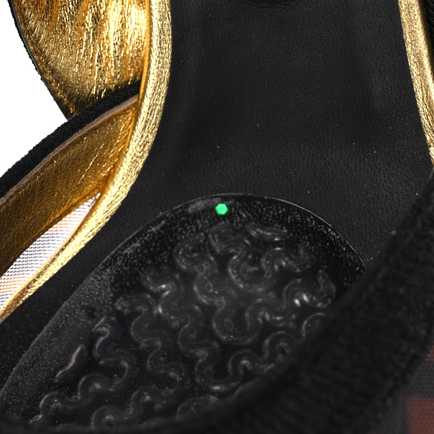Fendi X VERSACE Technical Mesh FF Colibri 85mm Slingback Pumps 39 Tobacco Black 9 of 10