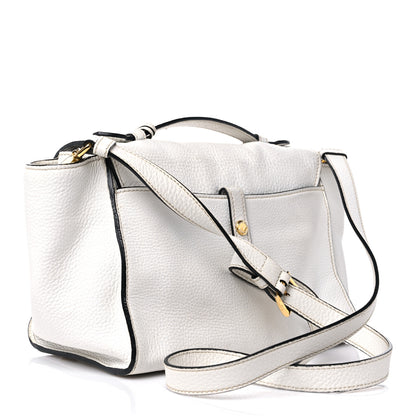 Prada Vitello Daino Sound Twin Pocket Satchel Bianco 3 of 16
