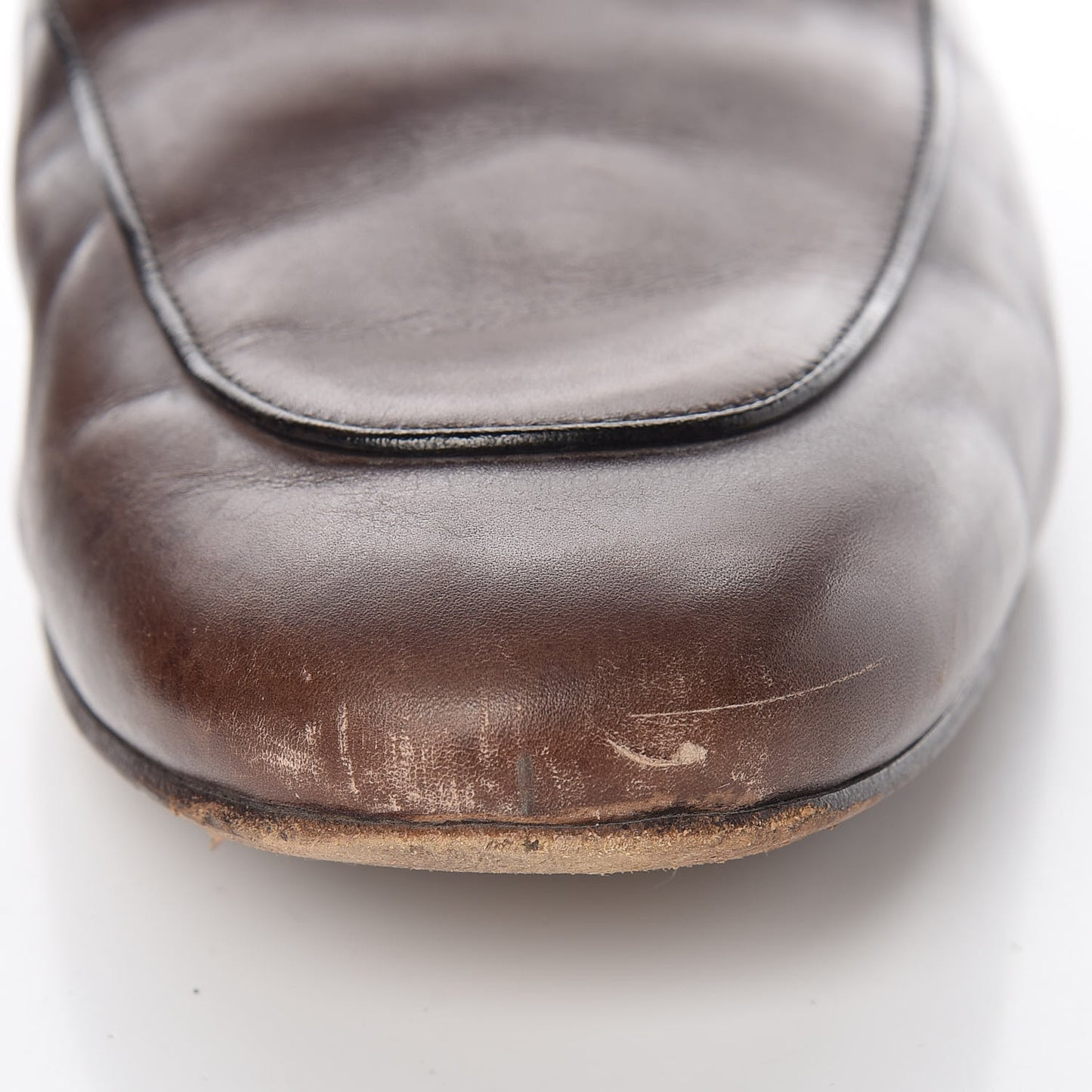 Calfskin Mens Princetown Slippers 11 Fondente Brown