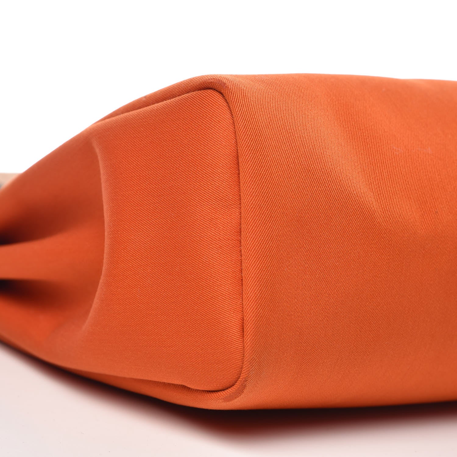 Hermes Toile Vache Calfskin Herbag 30 PM Orange Red 13 of 25