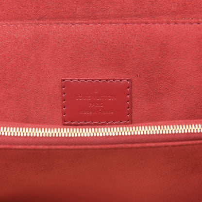Louis Vuitton Damier Ebene Caissa Clutch Cherry 6 of 11