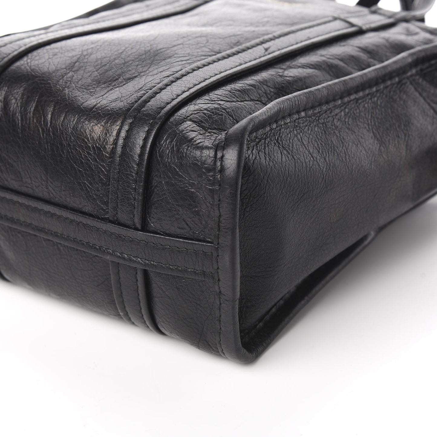 Agneau XS Bazar Shopper Tote Black