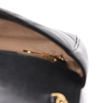 Gucci Calfskin Matelasse Super Mini GG Marmont Shoulder Bag Black 12 of 13