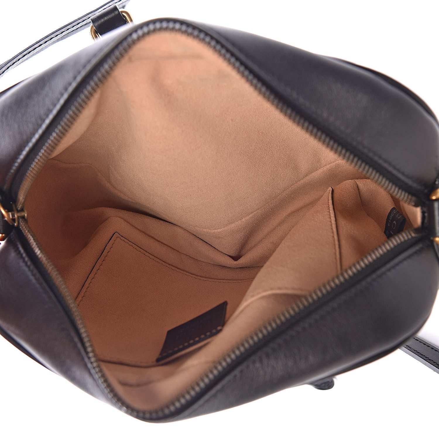 Gucci Calfskin Matelasse Small GG Marmont Chain Shoulder Bag Black 5 of 12