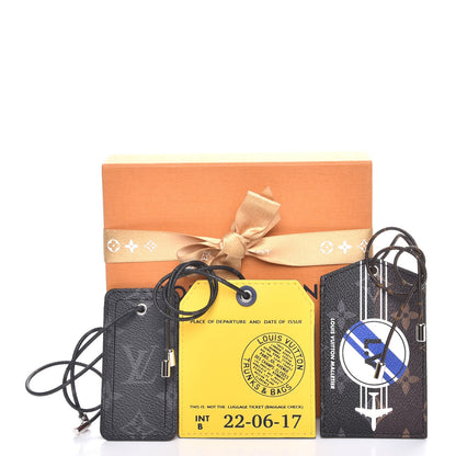 Louis Vuitton Monogram Honolulu Name Tags Set 6 of 6