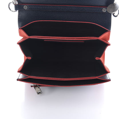 Givenchy Goatskin Suede Small GV3 Shoulder Bag Blue Red 5 of 8