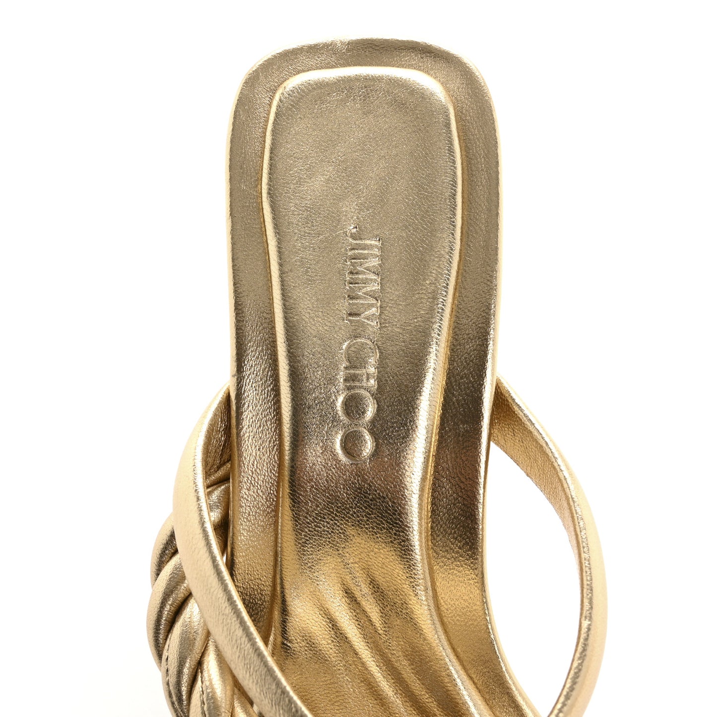 Metallic Nappa Diosa 90 Sandals 36 Gold