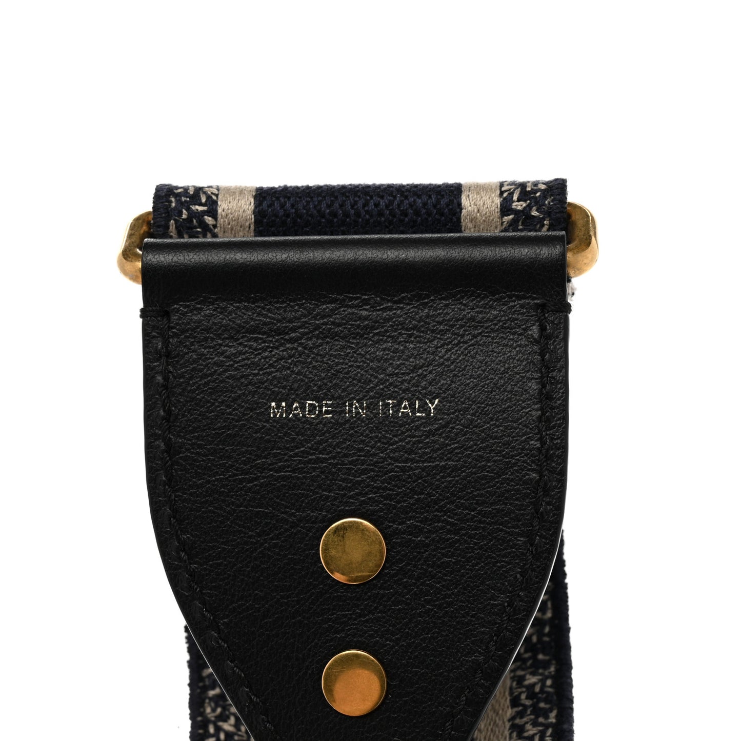 Canvas Embroidered Shoulder Strap Blue