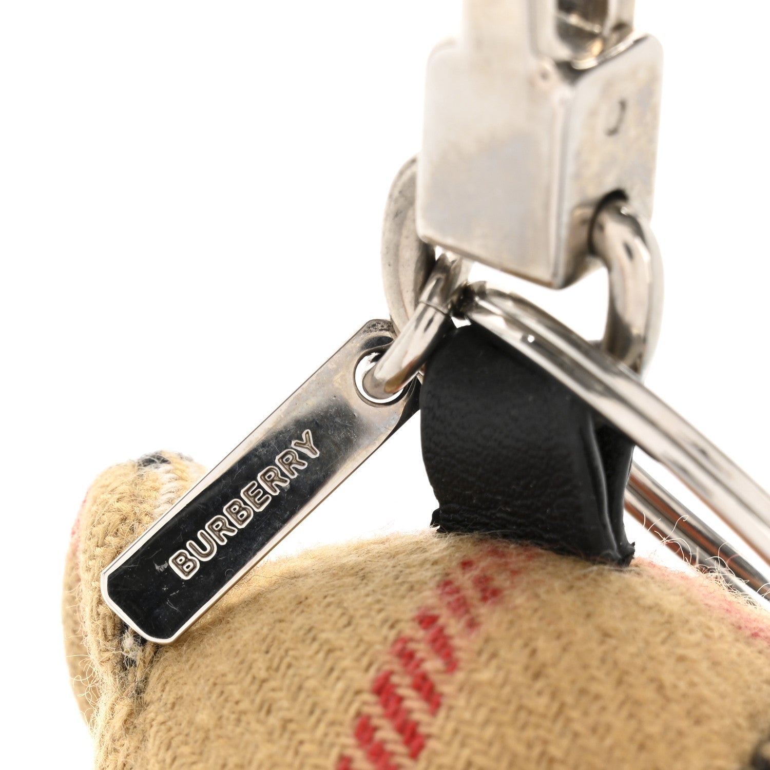 Burberry Thomas Check Trench Teddy Bear Keychain Charm Camel 3 of 4