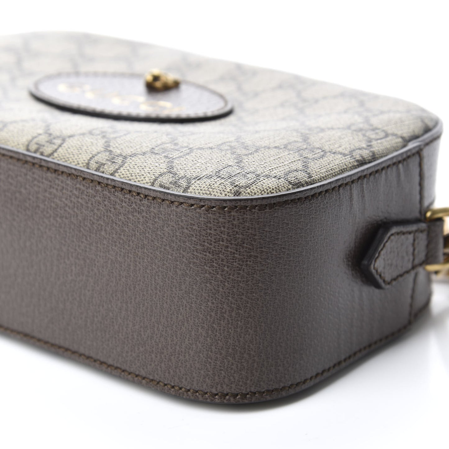 GG Supreme Monogram Web Neo Vintage Shoulder Bag Beige New Acero Crop