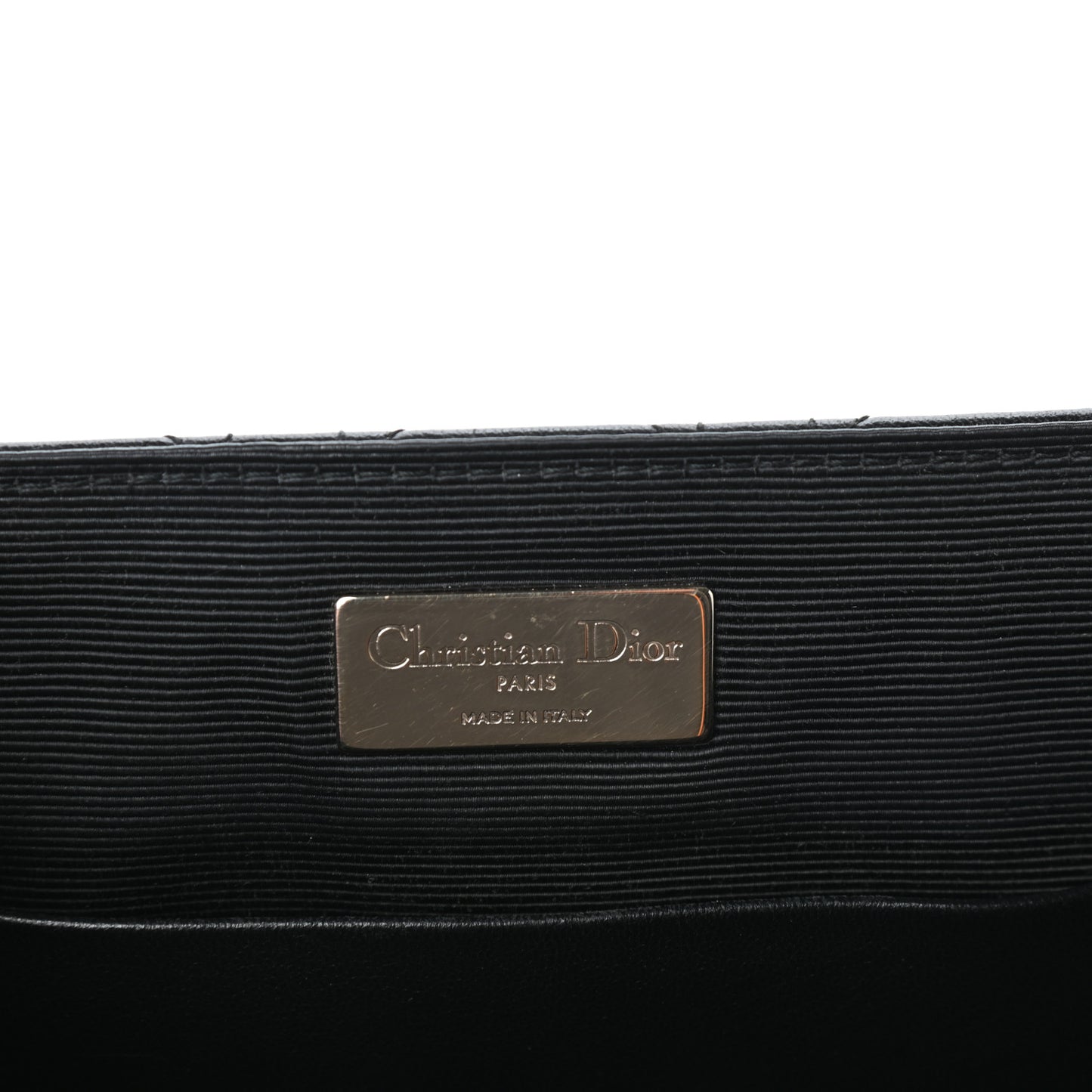 Lambskin Cannage Small Lucky Badge Stardust Backpack Black