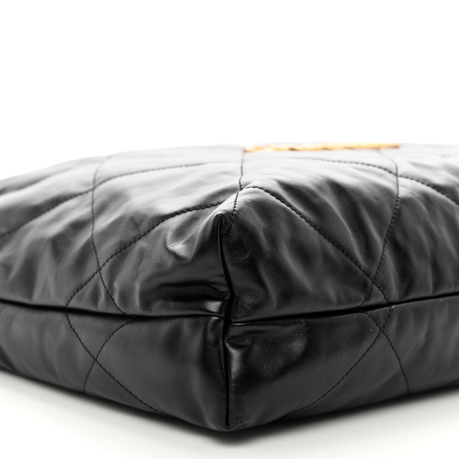 Chanel Shiny Calfskin Quilted Large Chanel 22 Black 9 of 10