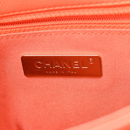 Chanel Goatskin Quilted Medium Chanel 19 Flap Orange 6 of 14