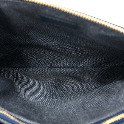 Louis Vuitton Lambskin Embossed Monogram Coussin PM Denim Blue 5 of 14