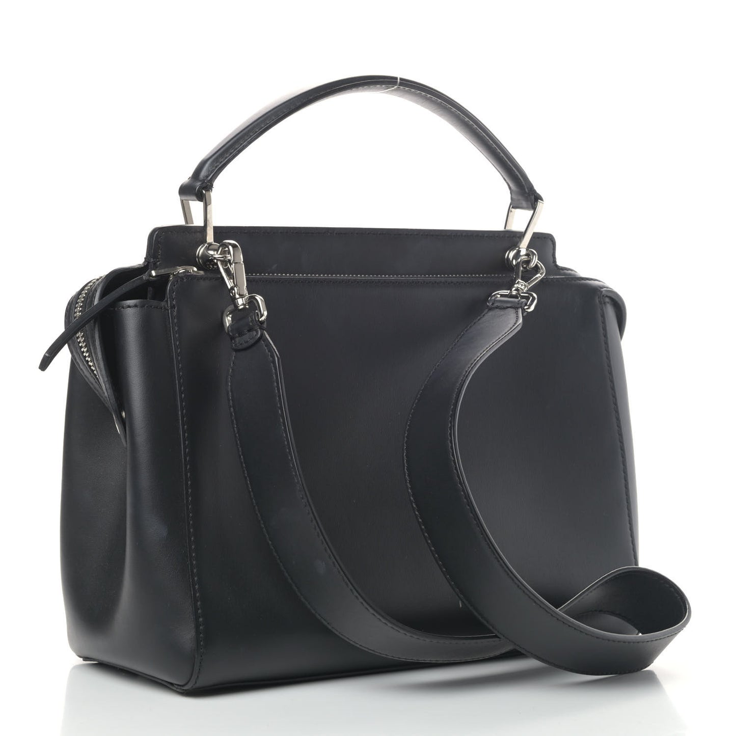 Vitello Baltico Dolce DotCom Satchel Black Blue Royal