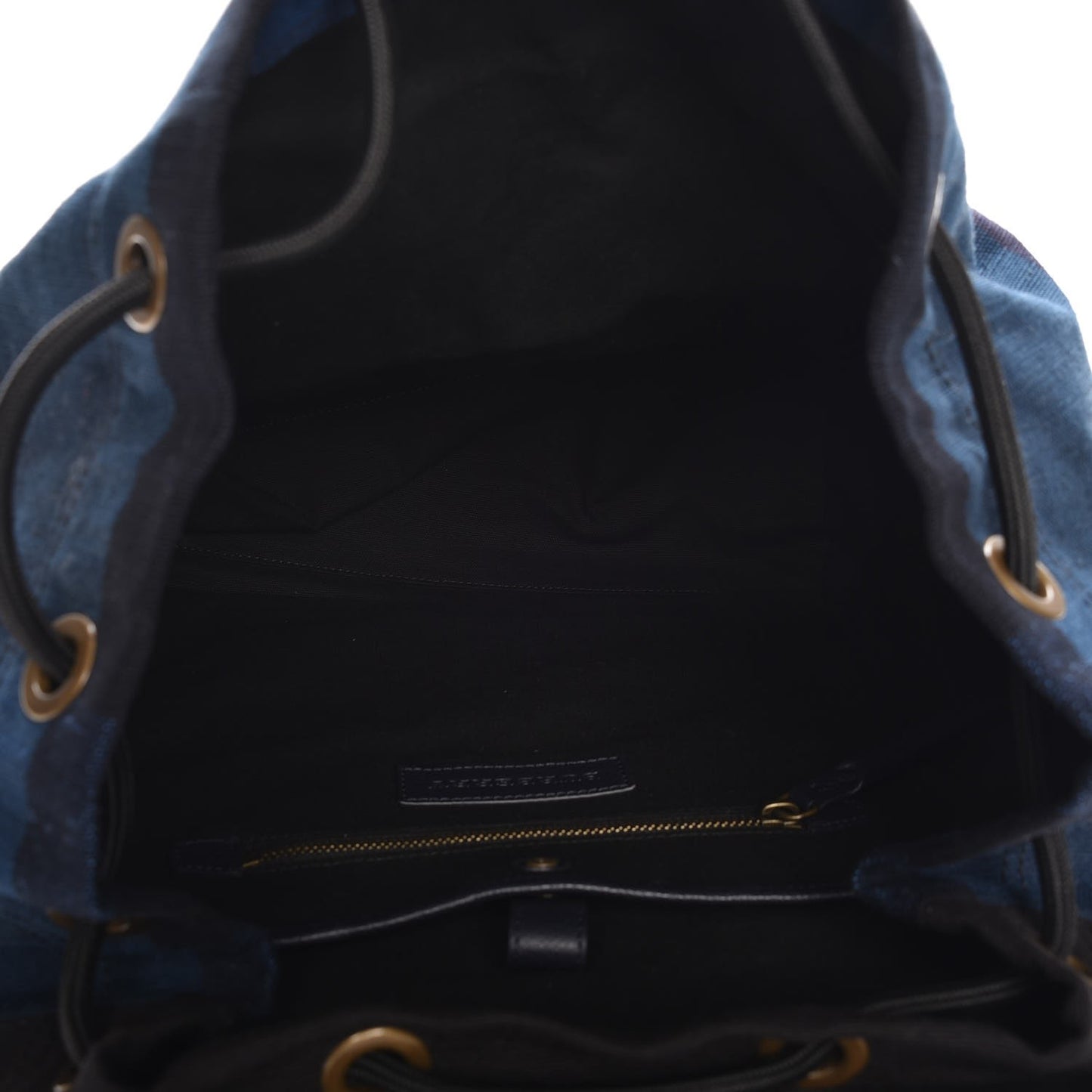 Overdyed Canvas Mega Check Small Brookdale Backpack Ultramarine Blue