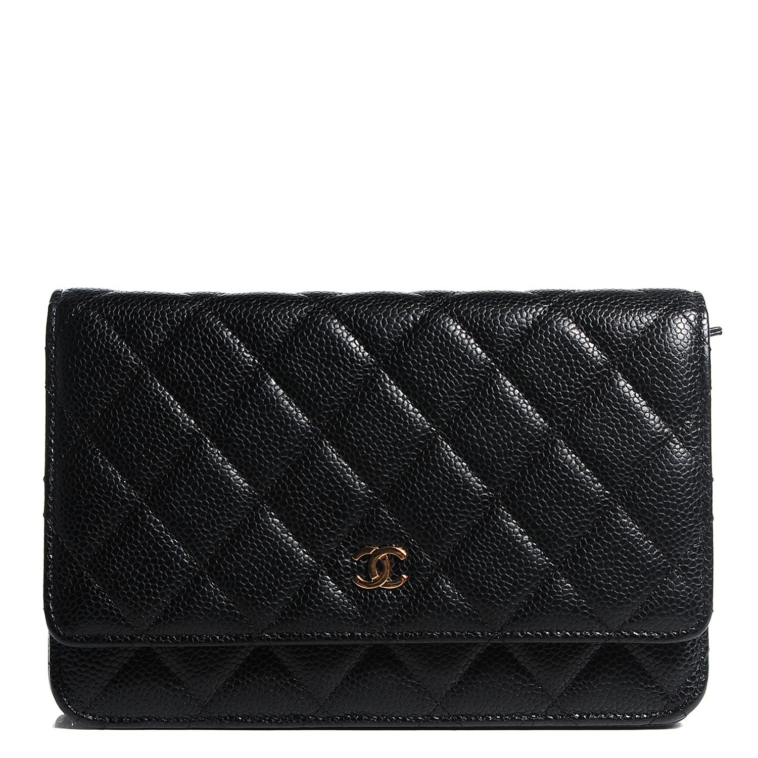 Chanel Caviar Quilted Wallet On Chain WOC Black 1 of 9