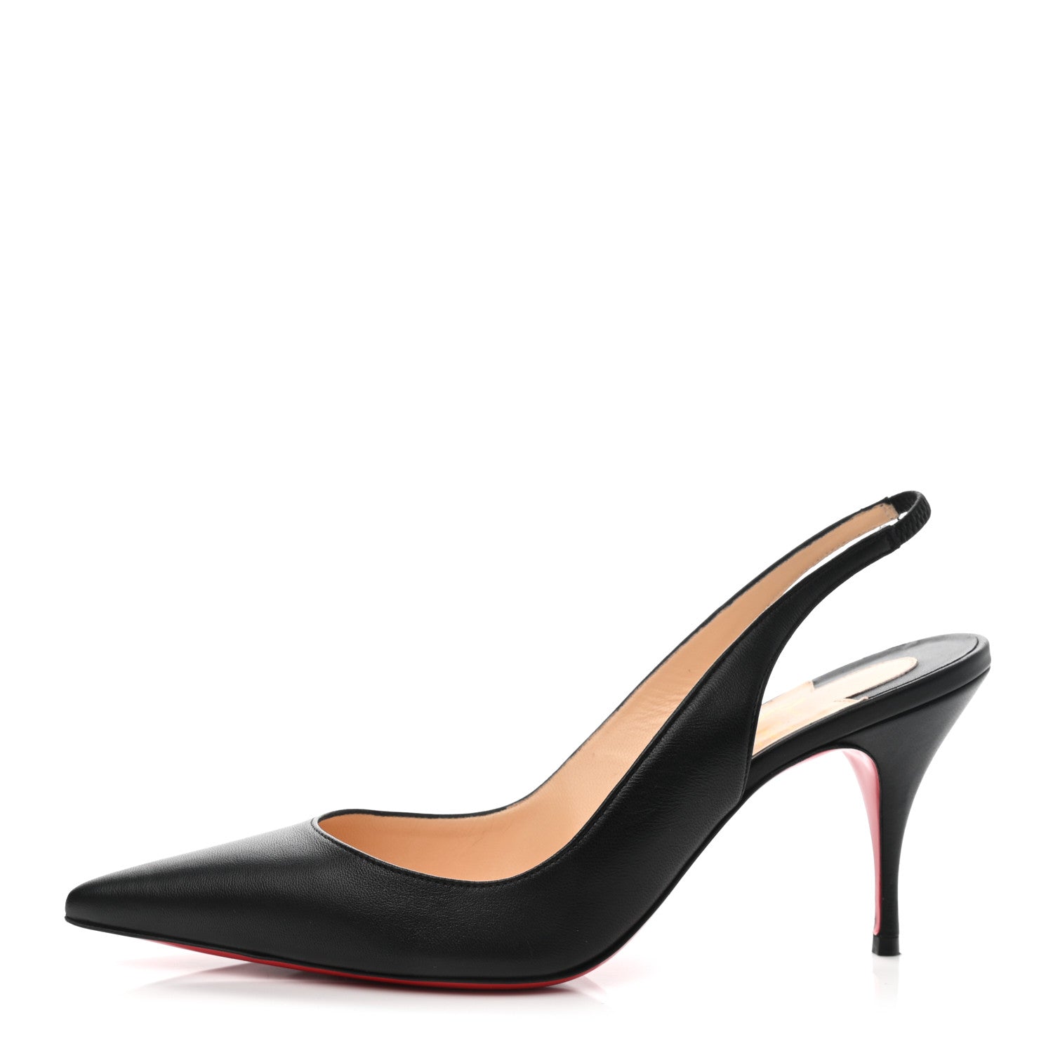 Christian Louboutin Nappa Clare Sling 80 Pumps 38.5 Black 1 of 8
