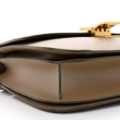 Celine Liege Calfskin Medium Classic Box Flap Bag Taupe 10 of 11
