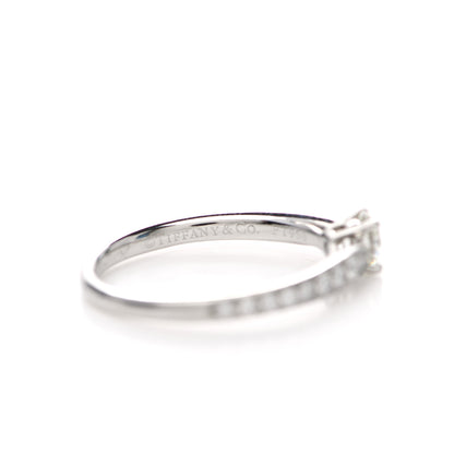Tiffany Platinum Diamond .24ct Round Brilliant Harmony Engagement Ring 49 4.75 4 of 5