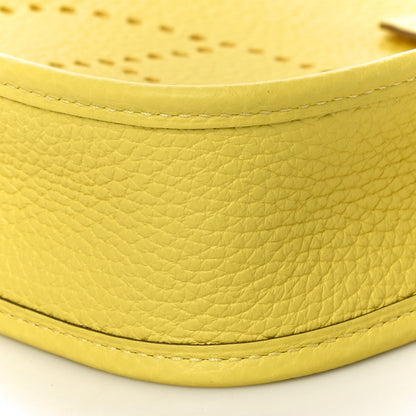 Hermes Taurillon Clemence Evelyne TPM Lime 9 of 10