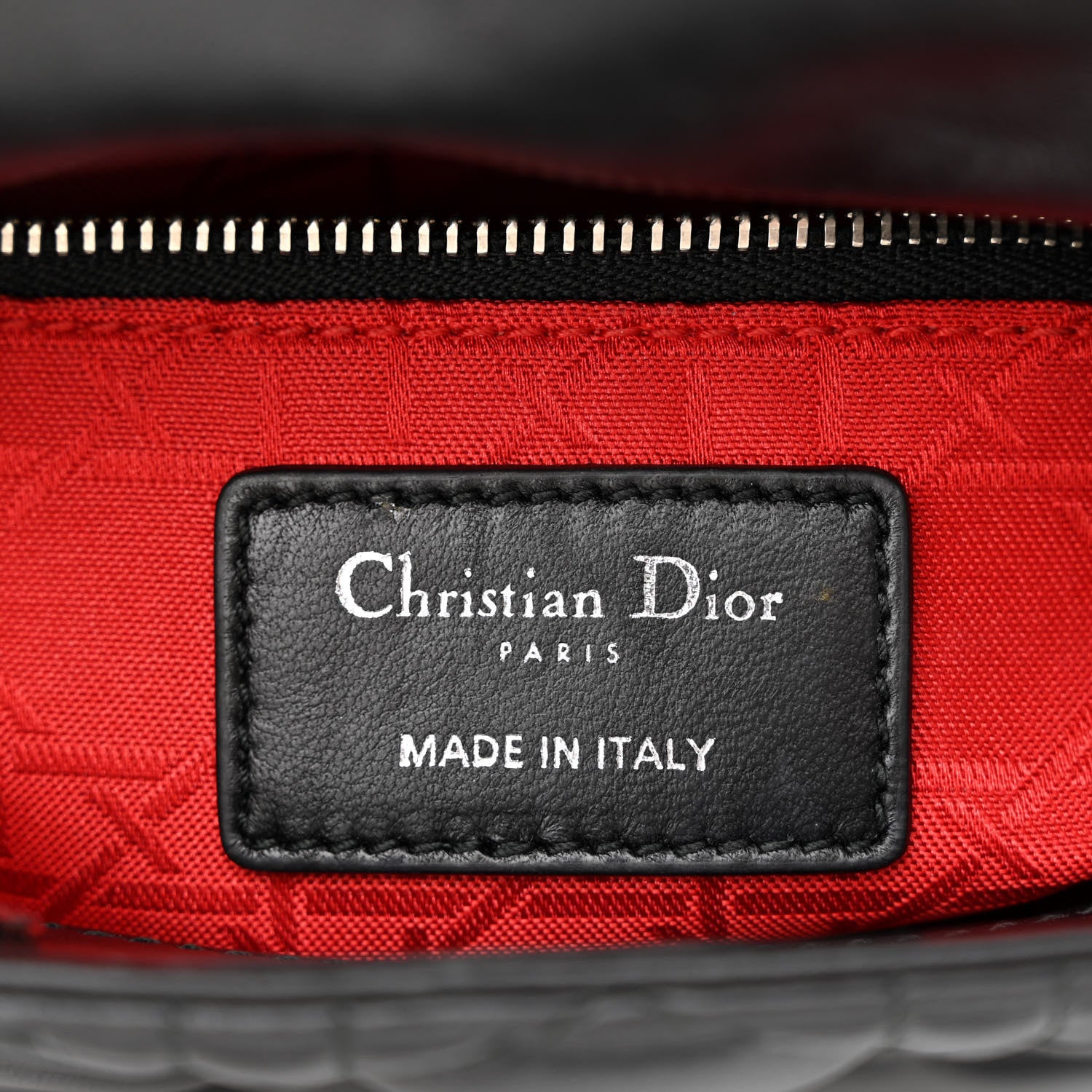 Christian Dior Lambskin Cannage Mini Lady Dior Black 6 of 11