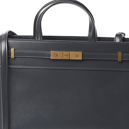 Saint Laurent Calfskin Small Manhattan Shopper Tote Smog 7 of 9
