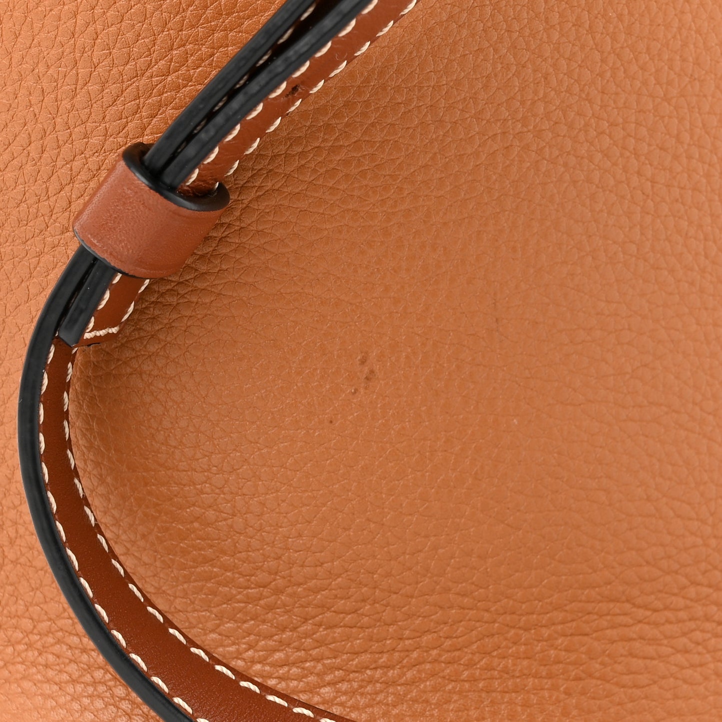 Calfskin Gate Bucket Bag Light Caramel