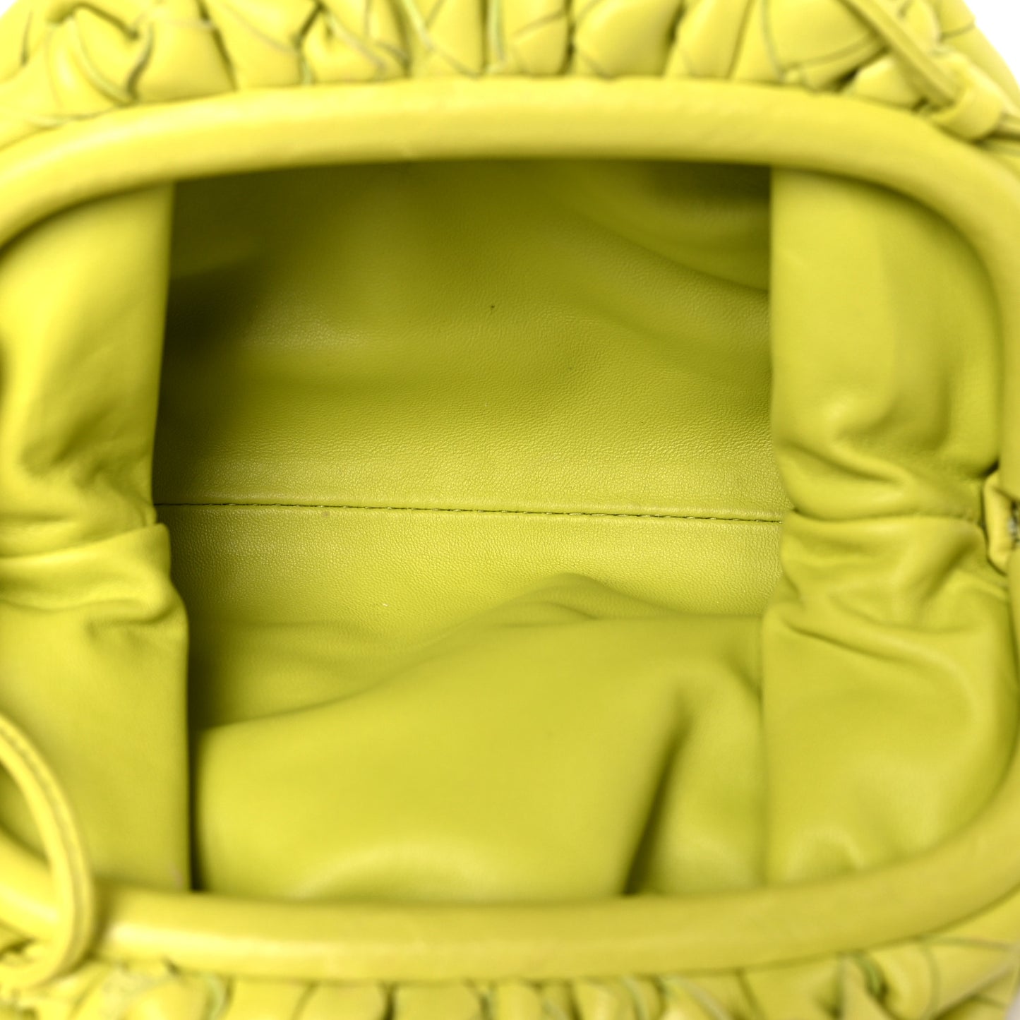 Nappa Intrecciato The Mini Pouch Kiwi