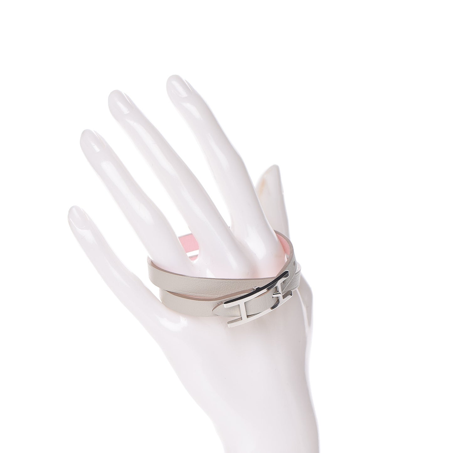 Swift Behapi Double Tour Bracelet T2 Rose Sakura Gris Perle