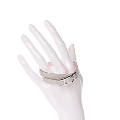 Hermes Swift Behapi Double Tour Bracelet T2 Rose Sakura Gris Perle 2 of 6