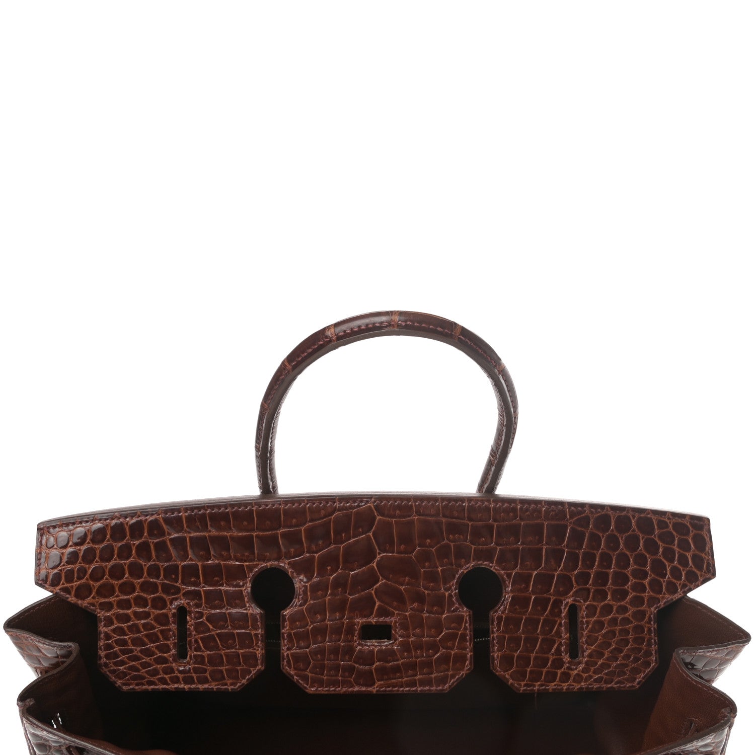 Hermes Shiny Porosus Birkin 35 Miel 14 of 34