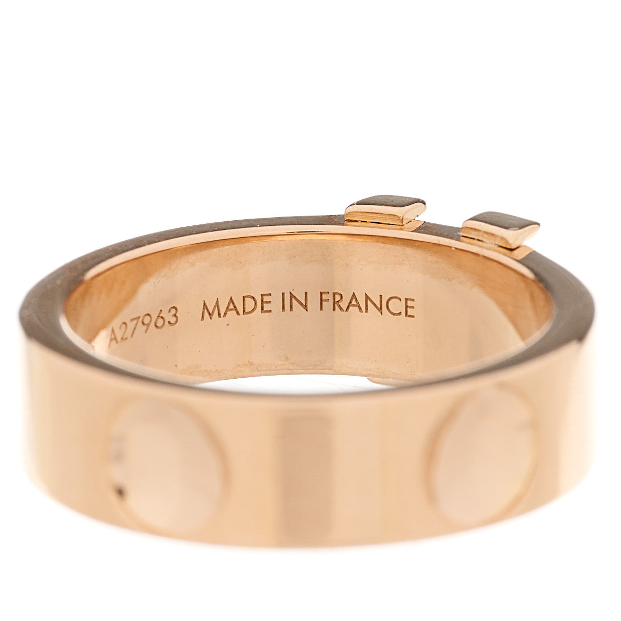 18K Pink Gold Empreinte LV Ring 46 3.75