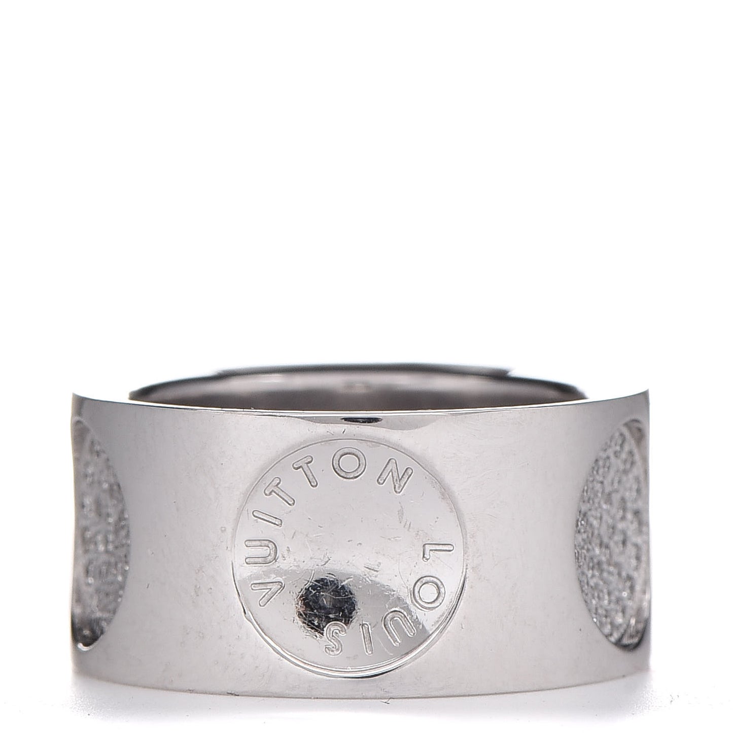 18K White Gold Diamond Empreinte Ring 49 4.75