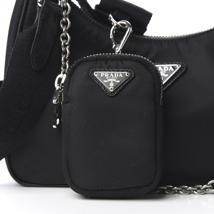 Prada Nylon Re-Edition 2005 Shoulder Bag Black 11 of 13