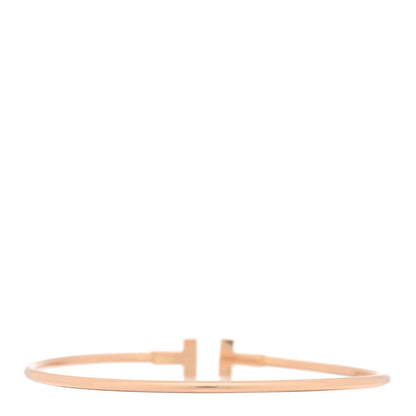 Tiffany 18K Rose Gold T Wire Bracelet 2 of 3