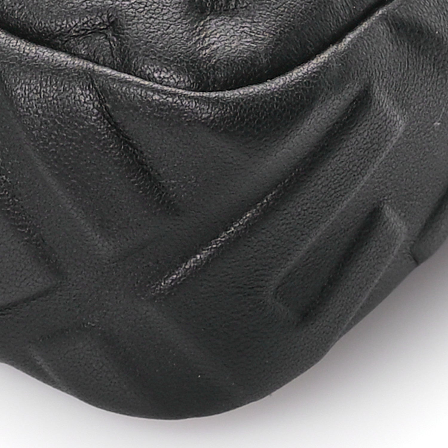 Fendi Nappa FF 1974 Embossed Mini Baguette Black 10 of 11