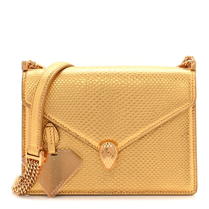 Bulgari Metallic Karung Forever Serpenti Bag Gold 3 of 11