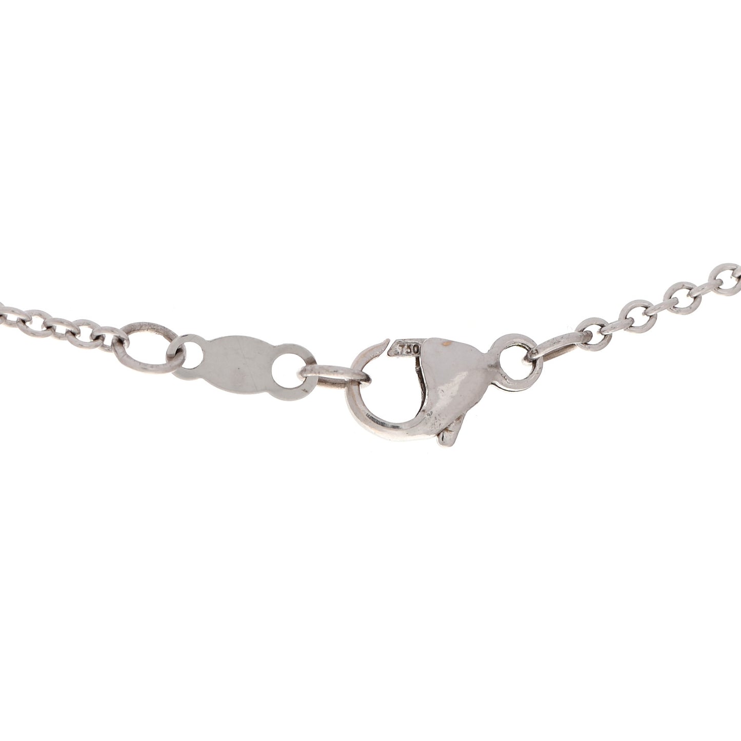 18K White Gold Diamond Akoya Pearl 8mm Morning Dew Pendant Necklace
