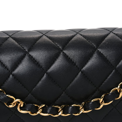 Chanel Lambskin Quilted Small Double Flap Black 8 of 11