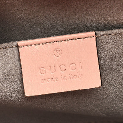 Gucci Nappa Bamboo Web Mini Nymphaea Top Handle Bag Perfect Pink Mystic White 7 of 11